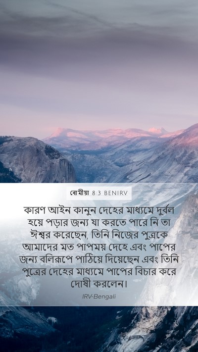 ৰোমীয়া 8:3 BENIRV Bible Verse Image