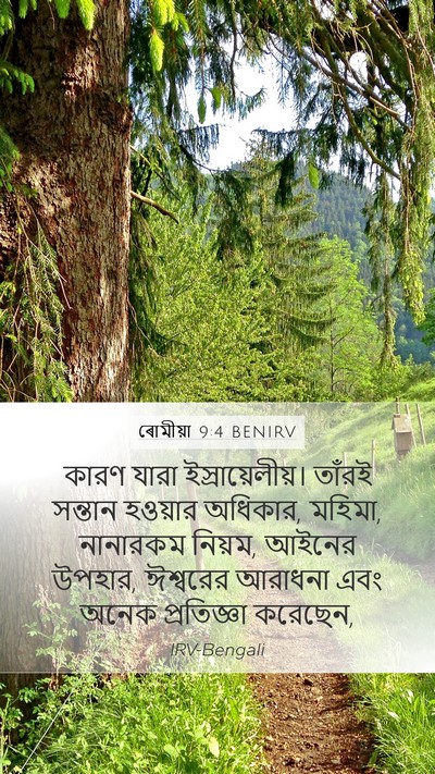ৰোমীয়া 9:4 BENIRV Bible Verse Image